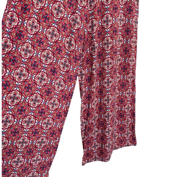 cato women colorful pull-on palazzo pants elastic waist sz s wide legs - Picture 5 of 10